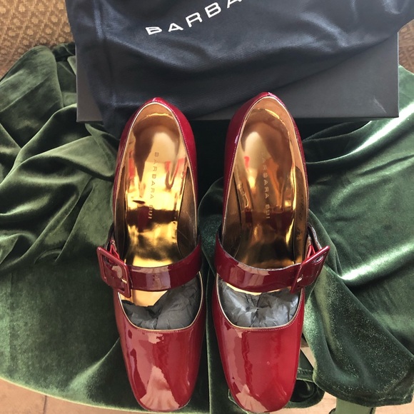 Like new designer Barbara Bui gloss nature heels - Picture 2 of 10